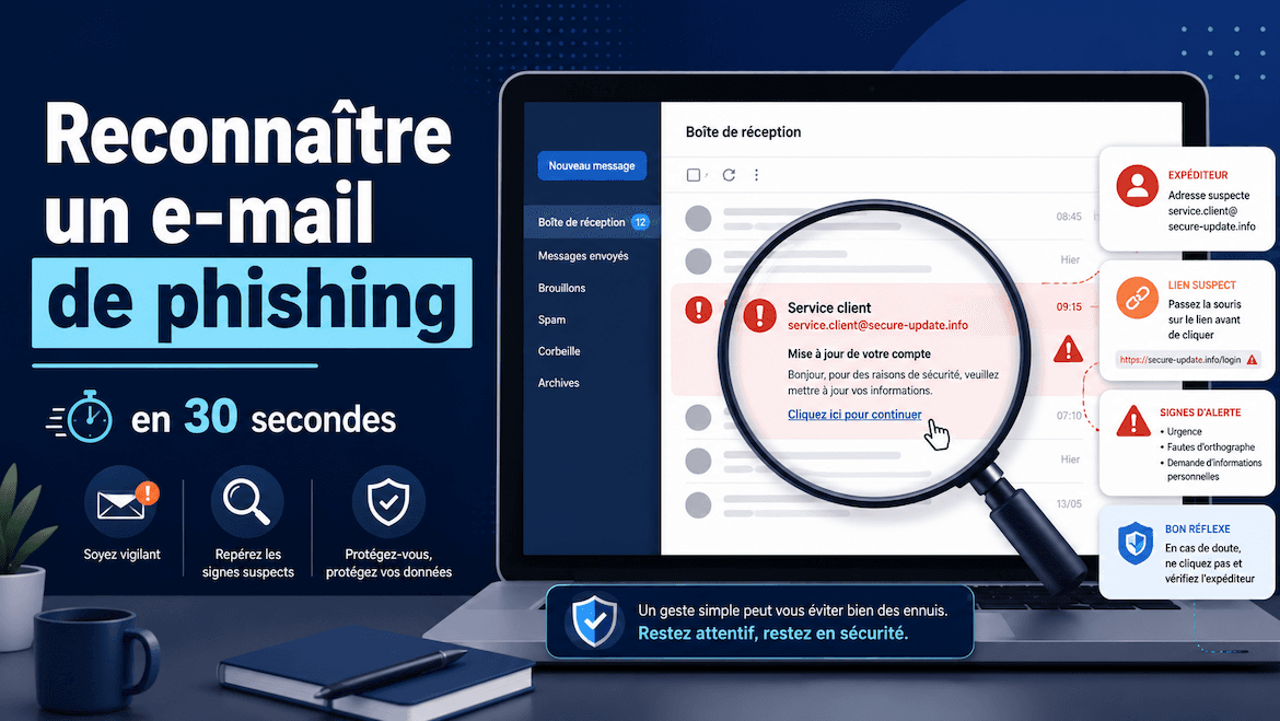 Comment reconnaître un e-mail de phishing en 30 secondes